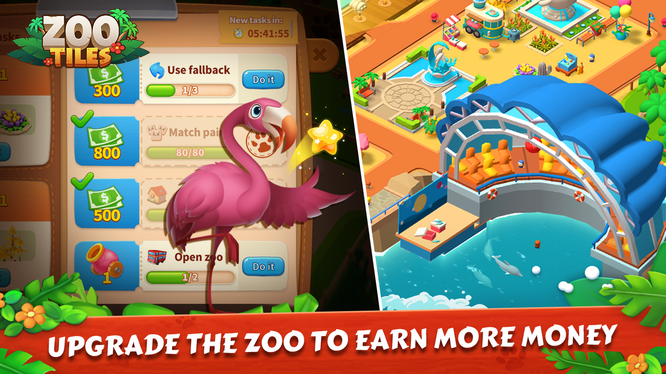 Zoo Tiles: 3 Tiles& Zoo Tycoon by Noodle Games Limited